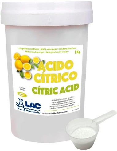 Ácido Cítrico Anhidro Limpiador 1 kg
