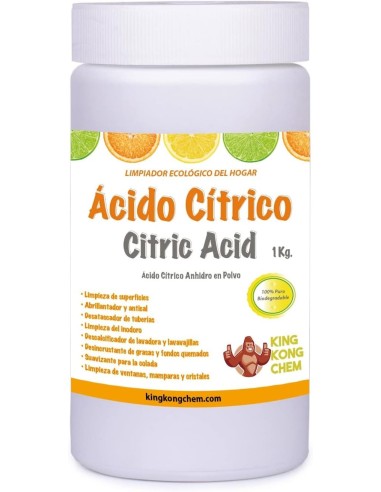 Ácido Cítrico 100% puro y biodegradable