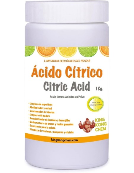 Ácido Cítrico 100% puro y biodegradable