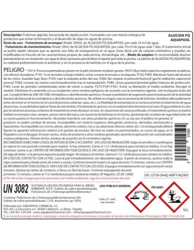 ALGICIDA ABRILLANTADOR AQUAPOOL