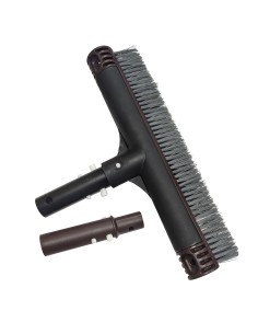 Cepillo reforzado largo con extremos cepillos redondos fijación mediante clip Aquapool 2