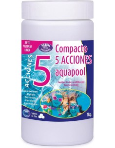 Cloro compacto 5 acciones Aquapool para piscina