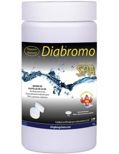 Bromo desinfectante para spa y piscinas cubiertas