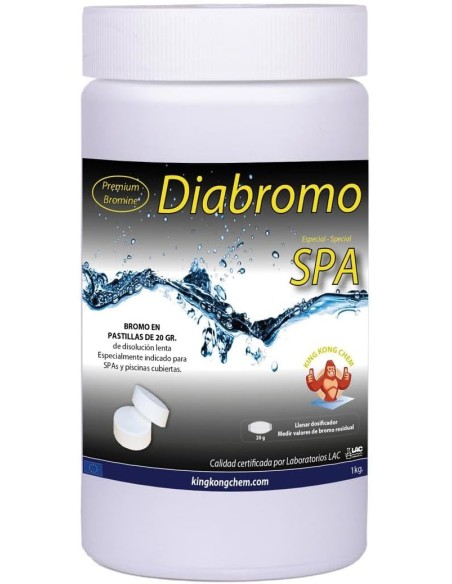 Bromo desinfectante para spa y piscinas cubiertas