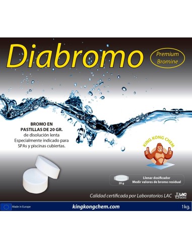 DIABROMO Bromo desinfectante para SPA y piscinas cubiertas