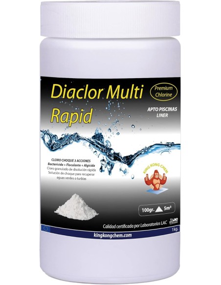 Diaclor multi rapid cloro rápido para tu piscina