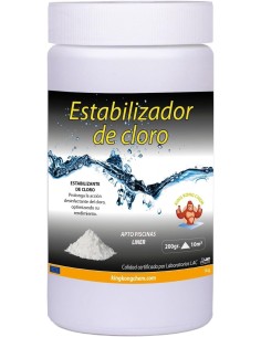Estabilizador de cloro, retrasa la destrucción del cloro en tu piscina.