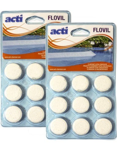 Flovil floculante clarificador que optimiza el grado de filtración de los filtros de arena, de cartucho y de bolsa.