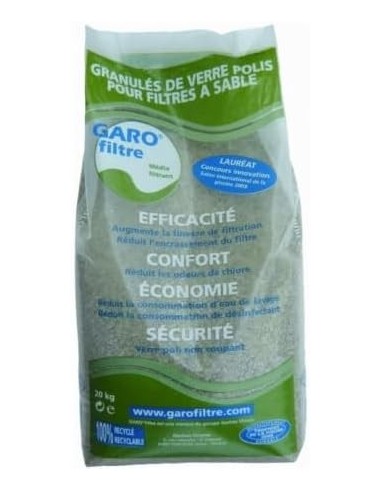 Garo filtre reemplaza a la arena en el filtro.