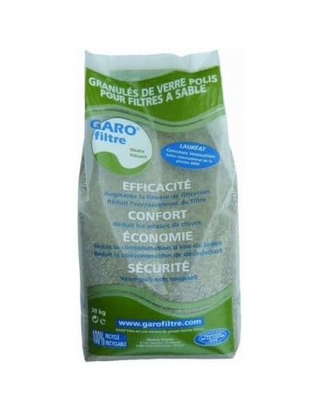 Garo filtre reemplaza a la arena en el filtro.