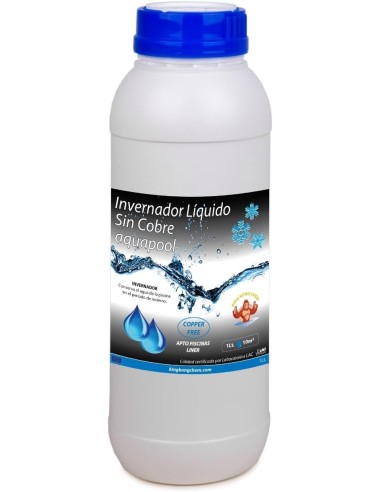Invernador líquido sin cobre Aquapool para mantenimiento de tu piscina en invierno.