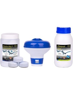 Kit de cloro para piscinas pequeñas.