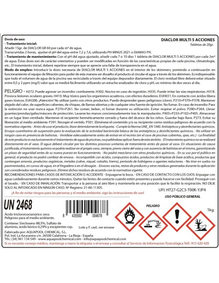 KIT 5 ACCIONES 20 1 KG + DOSIFICADOR + TERMOMETRO