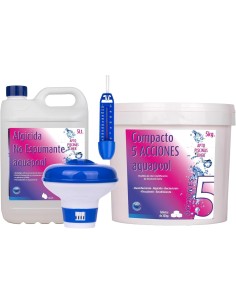 Kit de inicio para la limpieza y mantenimiento de tu piscina.