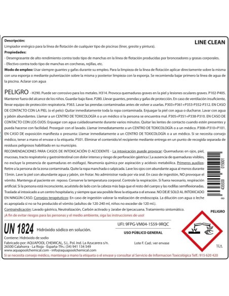 LINE CLEAN Limpiador Líquido Desengrasante