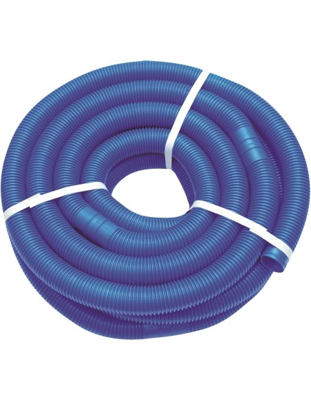 Manguera de piscina seccionable de 4,74 metros, diametro 32 mm con terminales integrados.