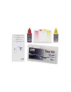 Pack test kit análisis de cloro y pH formato líquido más recambio. 2
