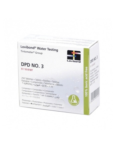 Reactivo DPD 3 Lovibond 250 pastillas.