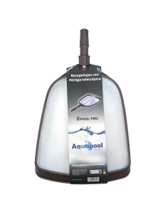 Recoge hojas con pértiga telescópica Aquapool Pro para limpieza piscina.